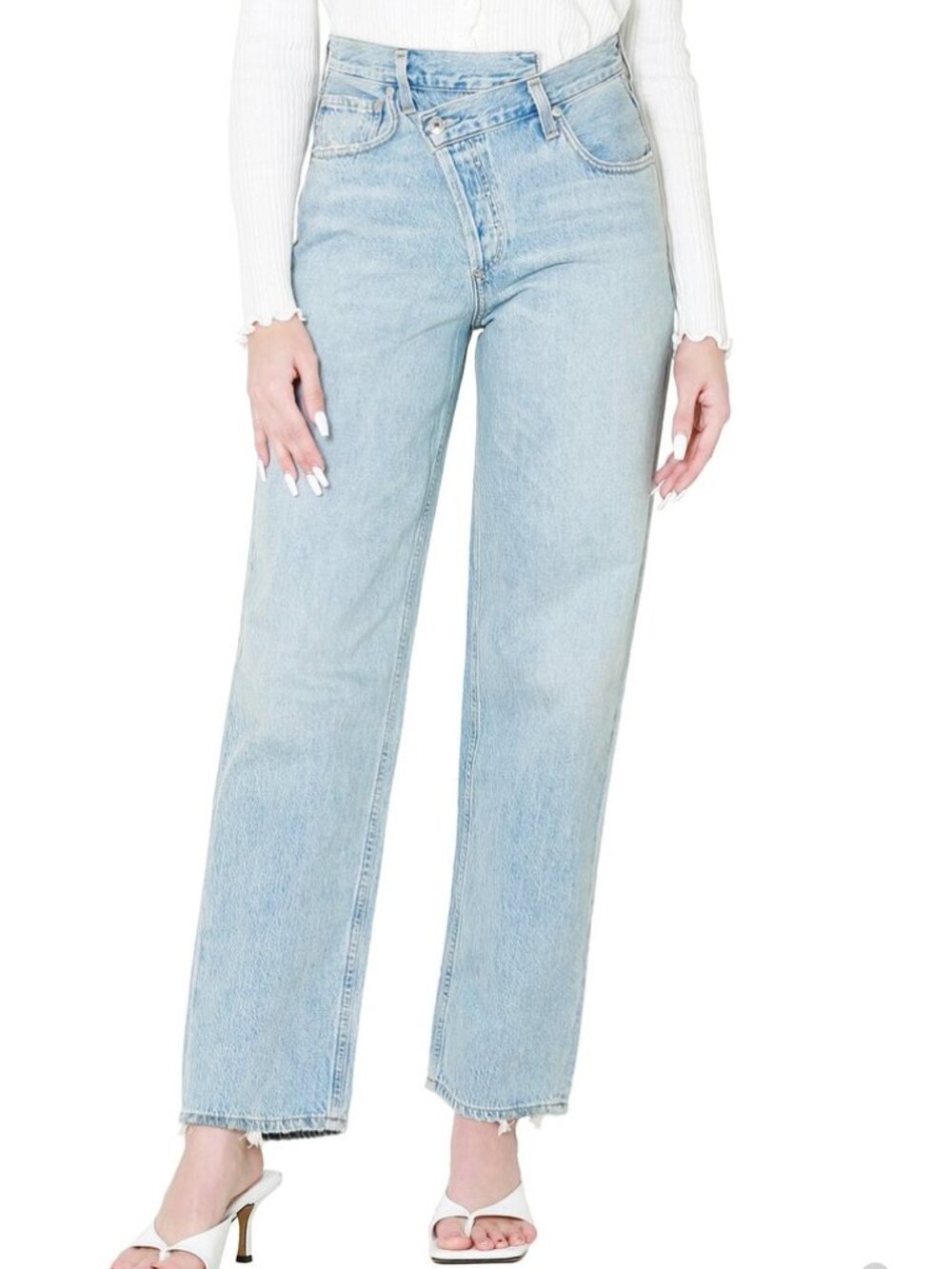 AGOLDE Women's Criss Cross Upsized Jean Suburbia, Size 24